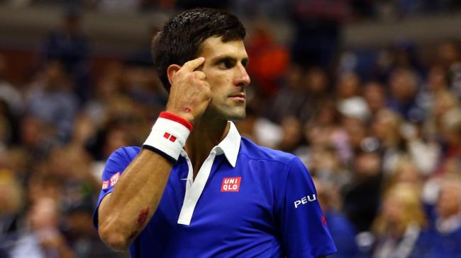 Novak Djokovic a eu un mental d'acier contre Roger Federer en finale de l'US Open 2015 (DR).