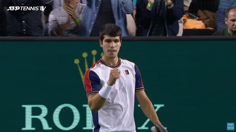 Le premier Alcaraz - Sinner sur le circuit ATP, au Rolex Paris Masters 2021.