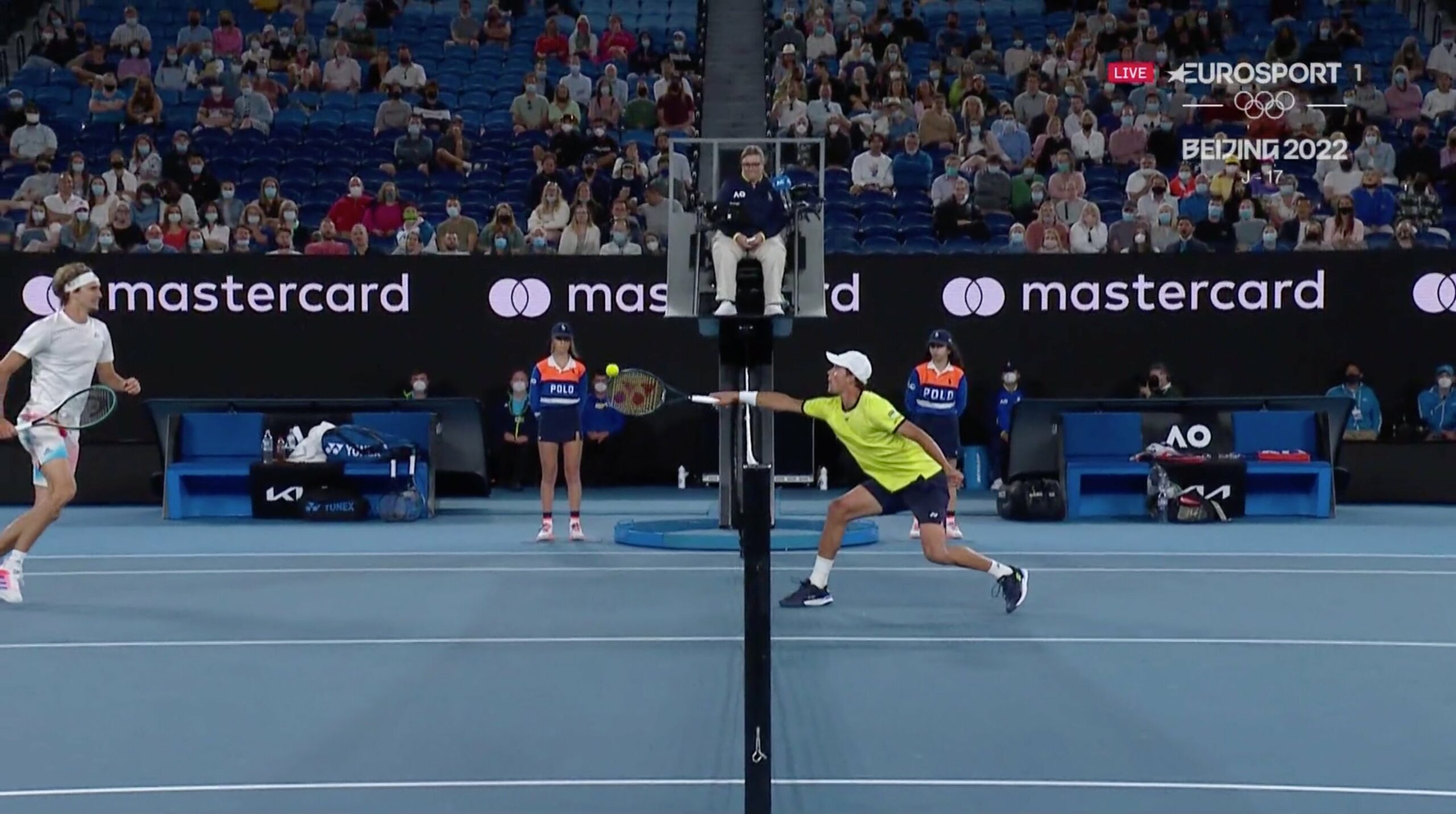 Le point insolite de Daniel Altmaier contre Alexander Zverev à l'Open d'Australie 2022.