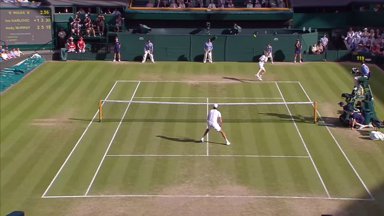 Andy Murray lobe six fois Ivo Karlovic à Wimbledon. Andy Murray lobe six fois Ivo Karlovic à Wimbledon.