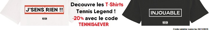  D&eacute;couvre les T-Shirts Tennis Legend