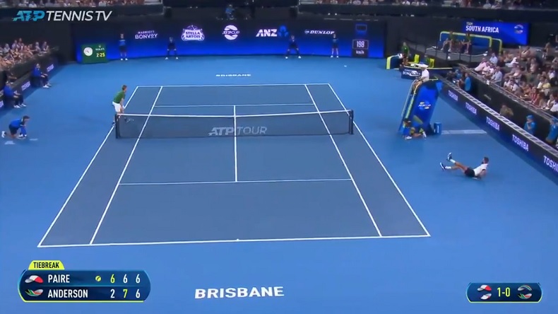Un point monstrueux de Benoît Paire contre Kevin Anderson à l'ATP Cup.