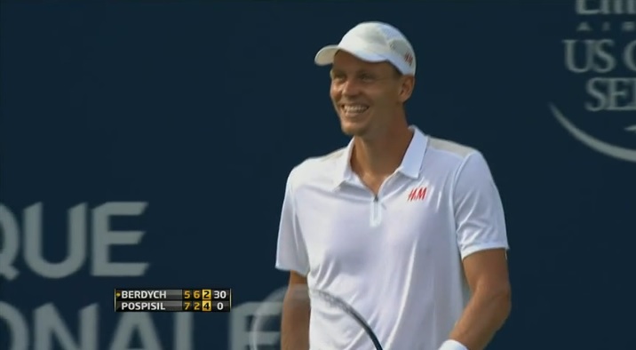 La fourberie de Tomas Berdych au Masters 1000 de Montréal 2013 n'a pas marché.