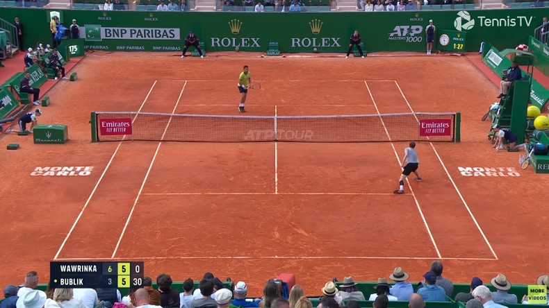 L'éléphant Alexander Bublik qui "déteste la terre battue" a quand même mis des jolis points contre Stan Wawrinka à Monte-Carlo.