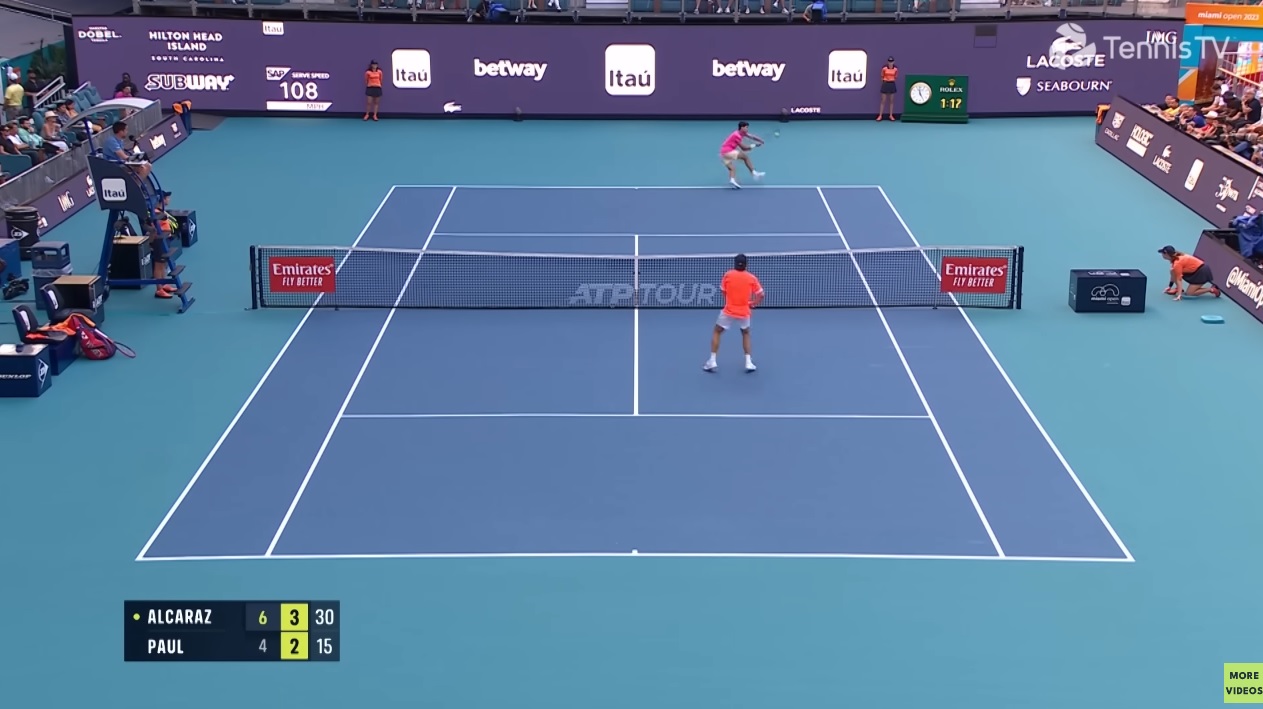 Les meilleurs points du match entre Calors Alcaraz et Tommy Paul au Masters de Miami 2023 sont impressionnants.