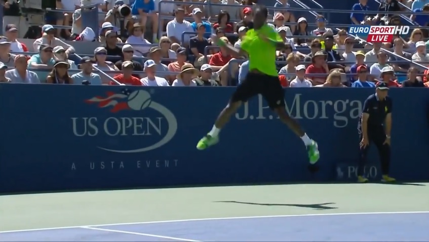 Un coup droit exceptionnel de Gaël Monfils contre Alejandro Gonzalez à l'US Open 2014.