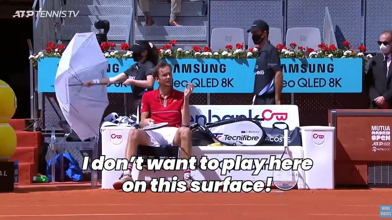 Daniil Medvedev et sa relation compliquée avec la terre battue.