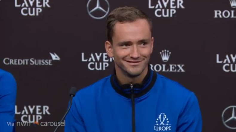 La réponse marrante de Daniil Medvedev en conférence de presse à la Laver Cup.