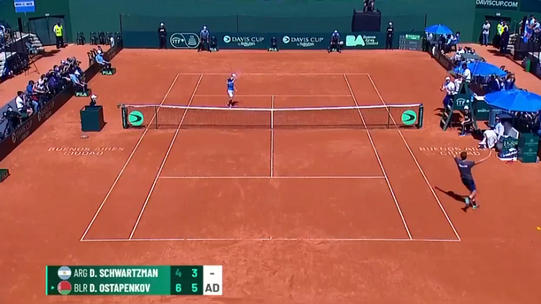 L'exploit incroyable de Daniil Ostapenkov, sans classement ATP, contre Diego Schwartzman en Coupe Davis.