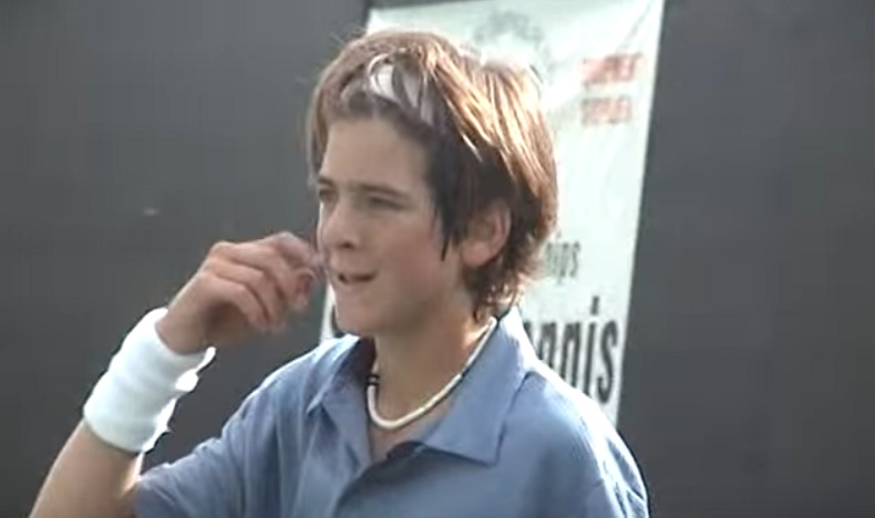 Juan Martin Del Potro à 14 ans à l'Orange Bowl 2002.
