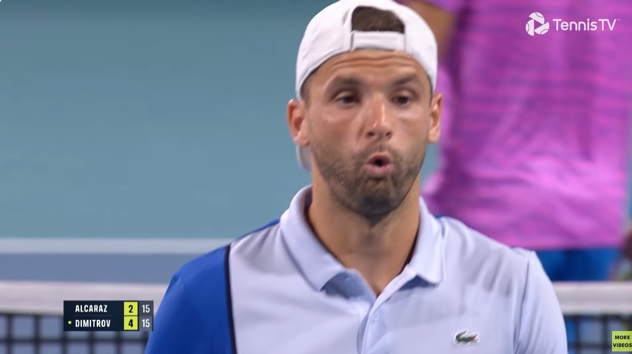Le niveau exceptionnel de Grigor Dimitrov contre Carlos Alcaraz au Masters de Miami 2024.