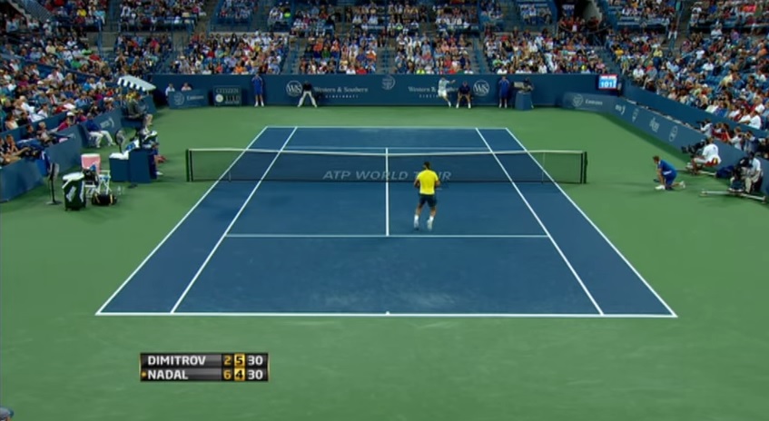 Un contre de légende de Grigor Dimitrov au Masters 1000 de Cincinnati 2013.