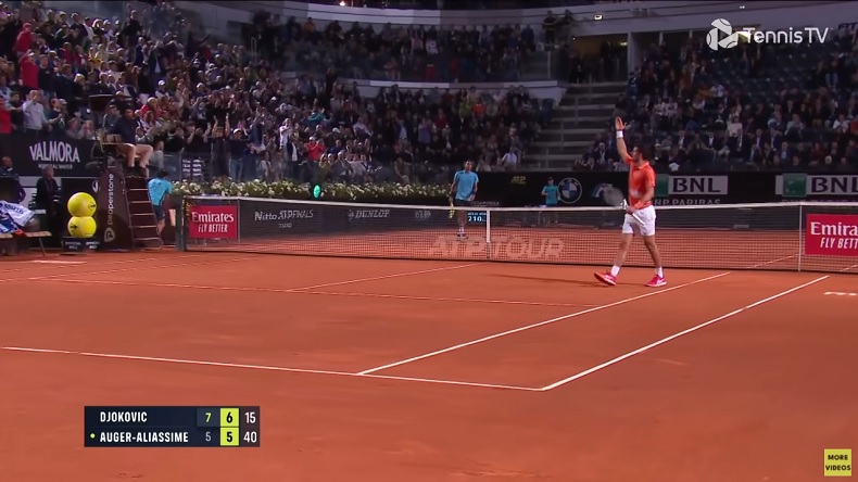 Novak Djokovic et Felix Auger-Aliassime ont produit un tennis magnifique en quarts de finale du Masters de Rome 2022.