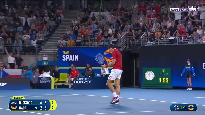 Novak Djokovic a été impitoyable contre Rafael en finale de l'ATP Cup en proposant un niveau de jeu indécent.