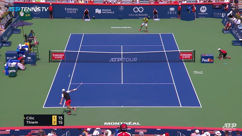 La puissance de Dominic Thiem en revers !
