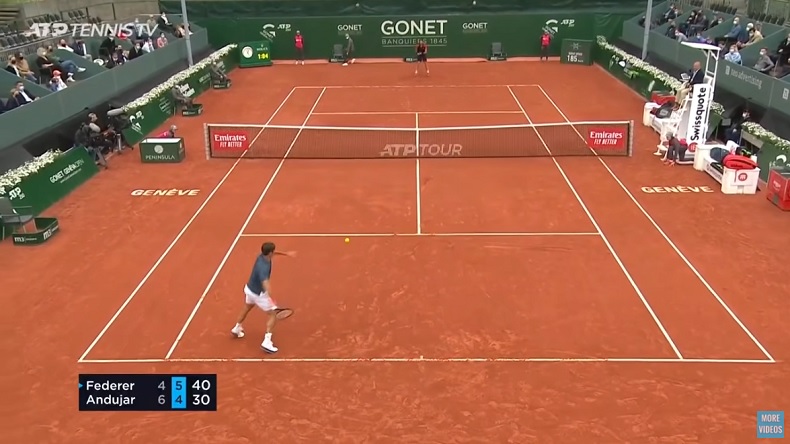 Les fulgurances de Federer contre Andujar à Genève.