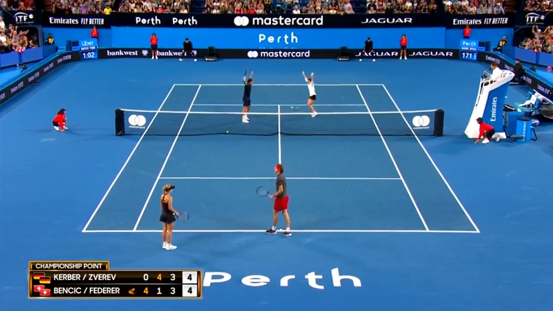 Roger Federer et Belinda Bencic s'adjugent la Hopman Cup 2019 sur un point magnifique.