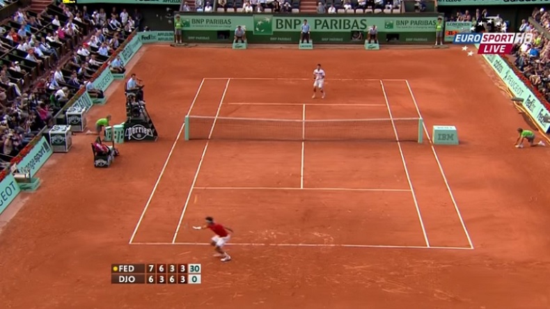 point Federer Djokovic Roland-Garros Un passing d'anthologie de Roger Federer contre Djokovic à Roland-Garros en 2011