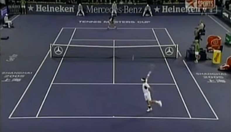 Roger Federer humilie Gaston Gaudio en demi-finales du Masters 2005.
