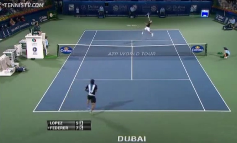 Ce point entre Federer et Lopez