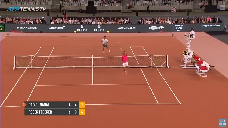 Régalez-vous avec les meilleurs points de l'exhibition entre Federer et Nadal pour le Match in Africa 2020.