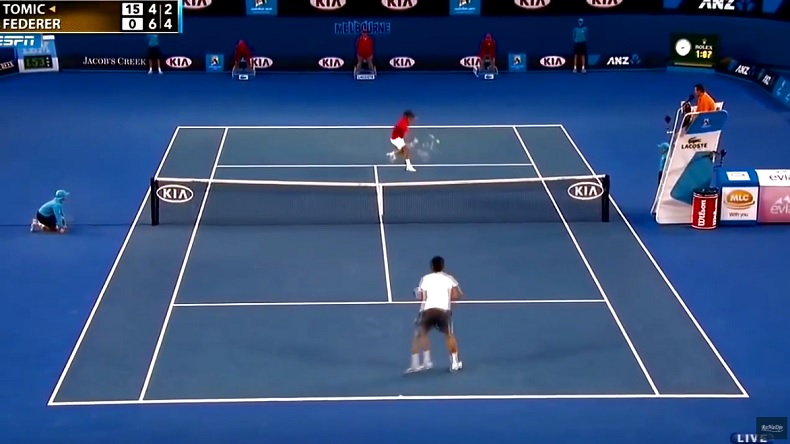 Quand Federer casse les reins de ses adversaires avec des feintes et des coups masqués.