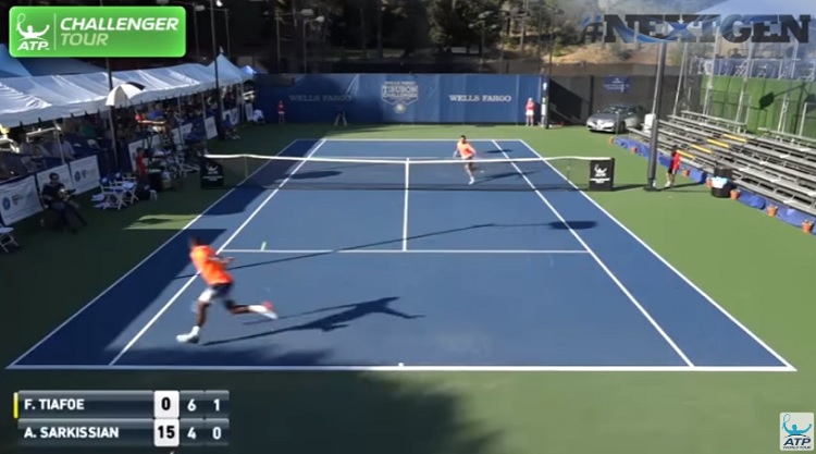 Ce n'était pas le plan de départ mais Frances Tiafoe a quand même fait son hot shot au Challenger de Tiburon.