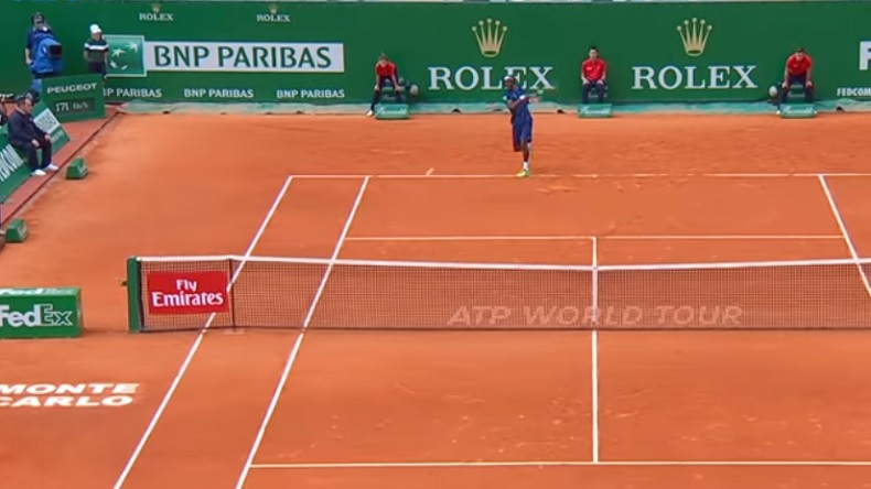 Ce coup droit de Gaël Monfils contre Nadal à Monte-Carlo est monumental.