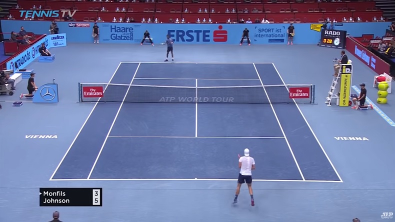 Ce coup droit de Gaël Monfils à Vienne est impressionnant. Quelle facilité !