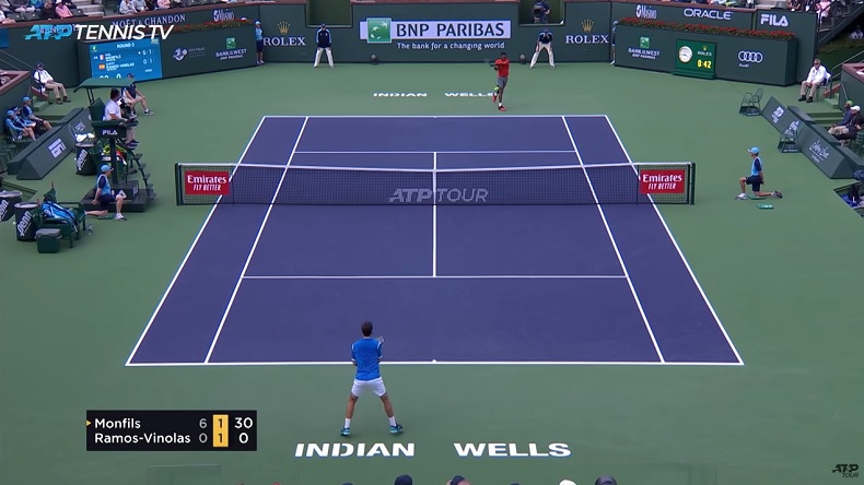 Ce revers de Gaël Monfils face à Ramos-Vinolas à Indian Wells est parti très vite.