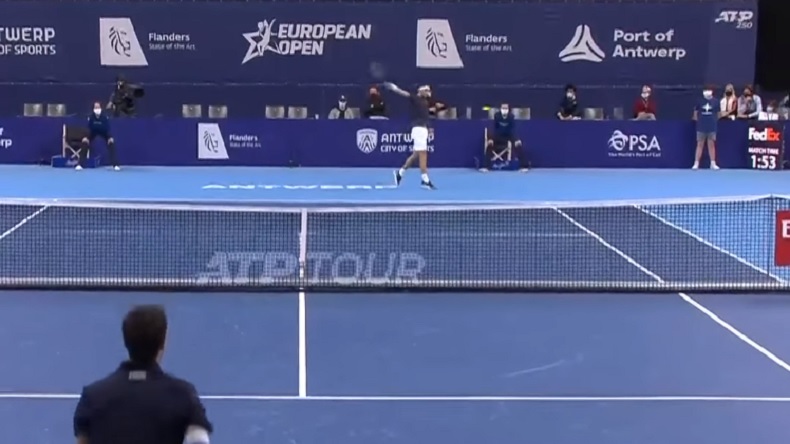 Les plus beaux revers de Grigor Dimitrov contre Pablo Andujar à Anvers 2020.