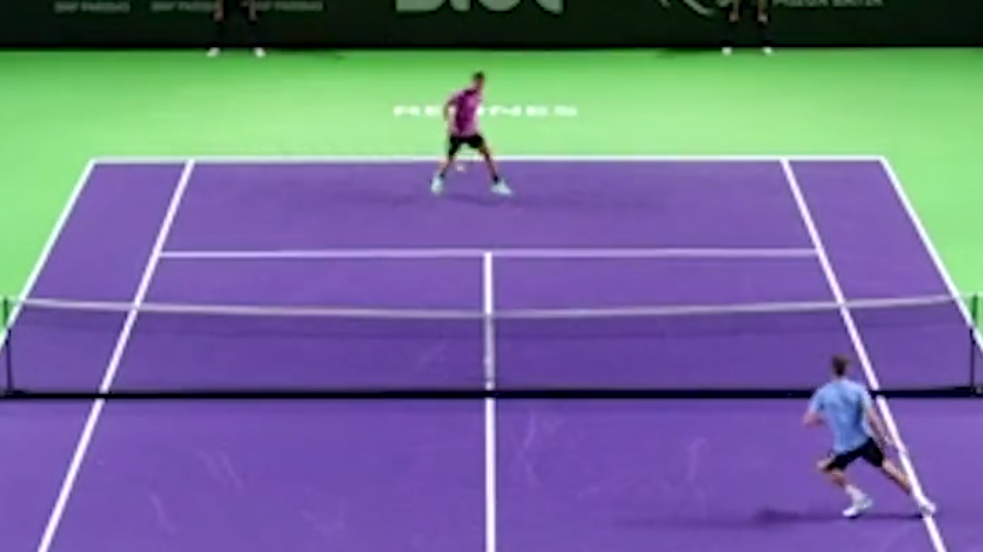 Le tweener nonchalant d'Hugo Gaston au Challenger de Rennes 2022.