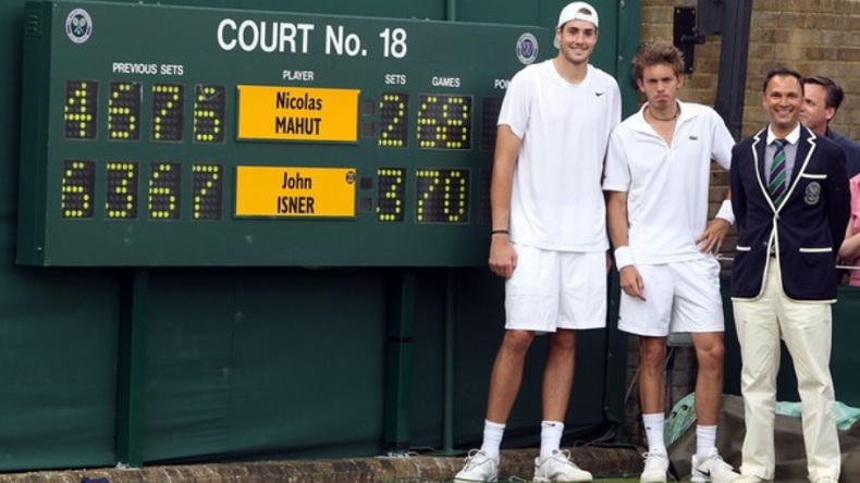 John Isner et Nicolas Mahut ont joué le match de tous les records au 1er tour de Wimbledon 2010.