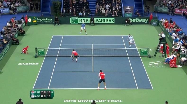 La finesse d'Ivan Dodig sur cette volée.