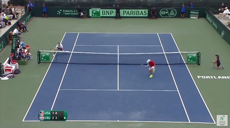 Cette défense de Jack Sock n'aura pas suffi.