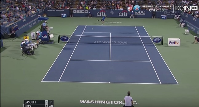 La violence de ce coup droit de Jack Sock...