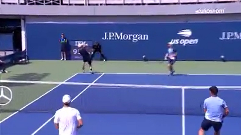 Jamie Murray met un des points de l'US Open 2019.