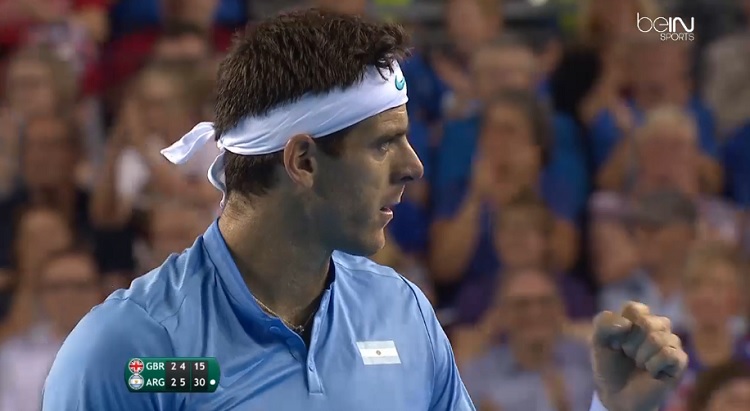 Juan Martin Del Potro a livré un match d'anthologie pour apporter le premier à l'Argentine en demi-finales de la Coupe Davis 2016.