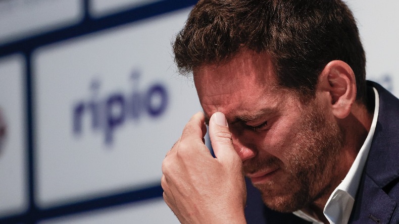 En larmes, Juan Marin Del Potro annonce sa probable retraite après le tournoi de Buenos Aires (EFE)