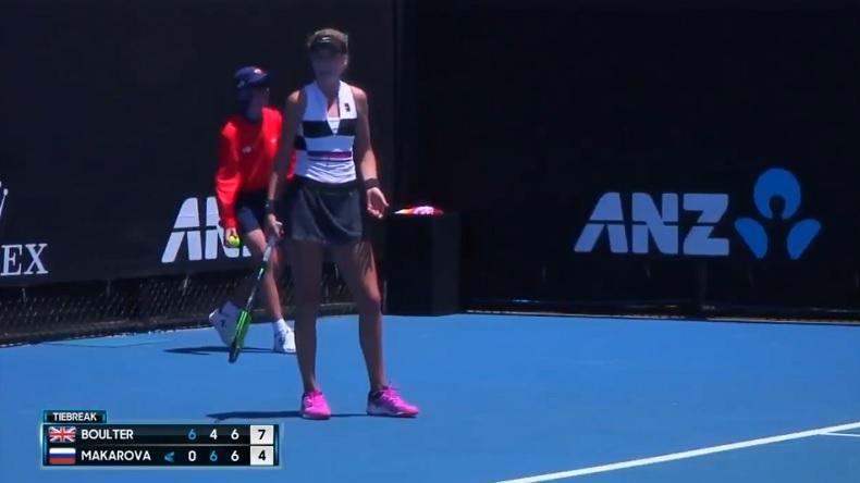 Katie Boulter a oublié ou n'était pas au courant de la règle du super tie-break à l'Open d'Australie.