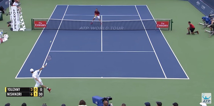 Kei Nishikori en mode Stan Wawrinka.