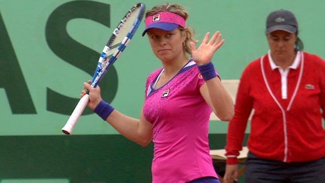 Dans la série des coups chanceux, Kim Clijsters ne fait pas semblant.