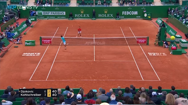 Philipp Kohlschreiber joue l'homme et allume Djokovic à Monte-Carlo.
