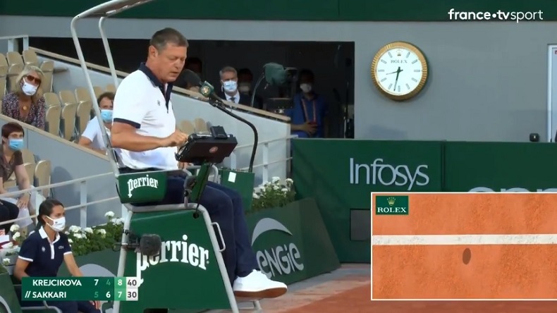 Barbora Krejcikova aurait dû être en finale de Roland-Garros quelques instants plus tôt d'après le hawk-eye.