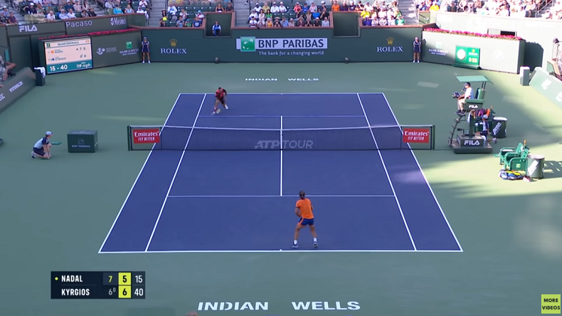 Le résumé du gros match entre Nadal et Kyrgios à Indian Wells.