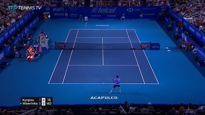 Ce coup droit de Nick Kyrgios à Acapulco est hallucinant.
