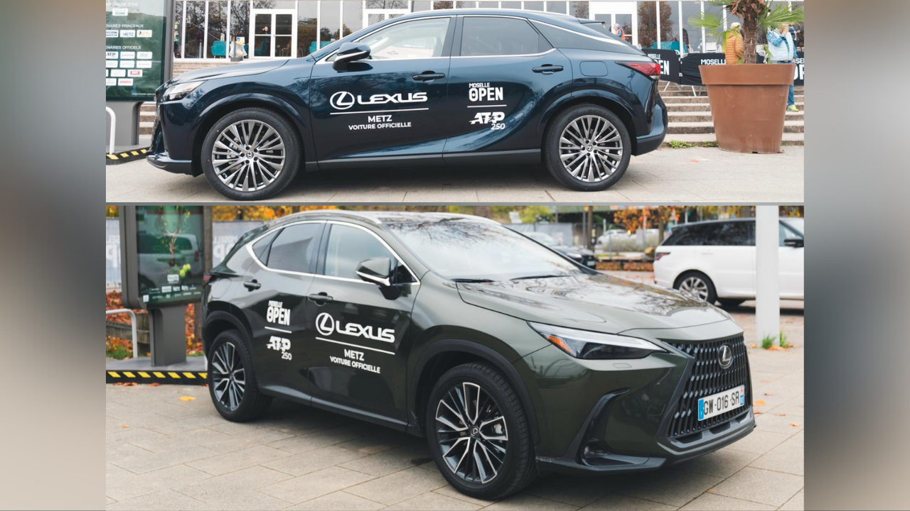En voiture Lexus avec Mansour Bahrami au Moselle Open.