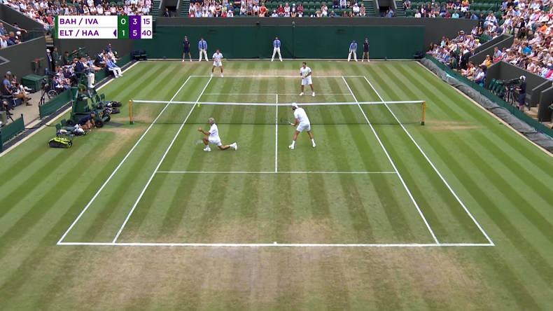 Le génie Mansour Bahrami a encore frappé à Wimbledon 2018. Le génie Mansour Bahrami a encore frappé à Wimbledon 2018.