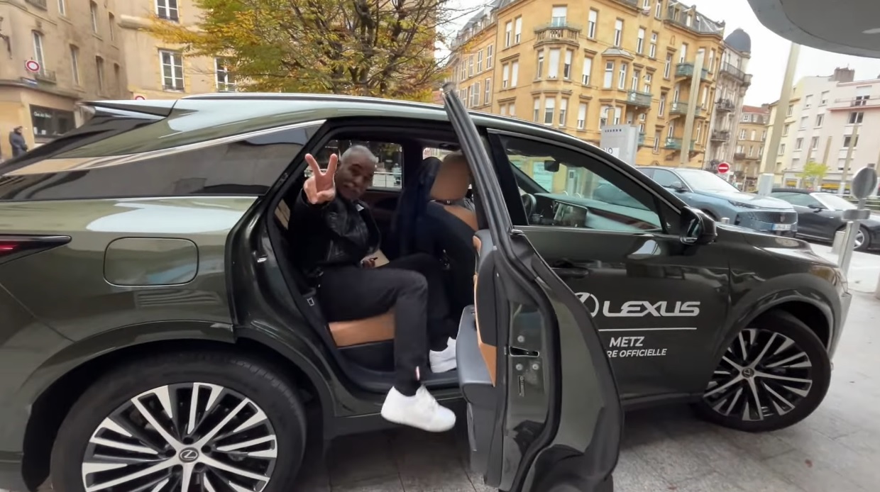 En voiture Lexus avec Mansour Bahrami au Moselle Open.