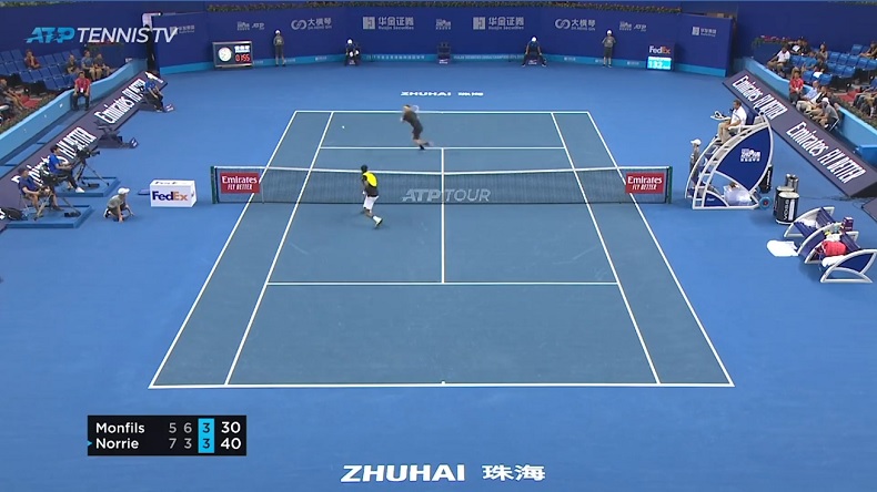 Un point magistral de Monfils contre Norrie au tournoi de Zhuhai 2019.